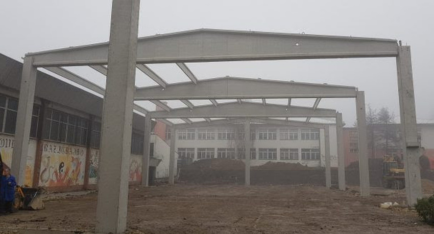Izgradnja sportske dvorane (Foto: Općina Kakanj)
