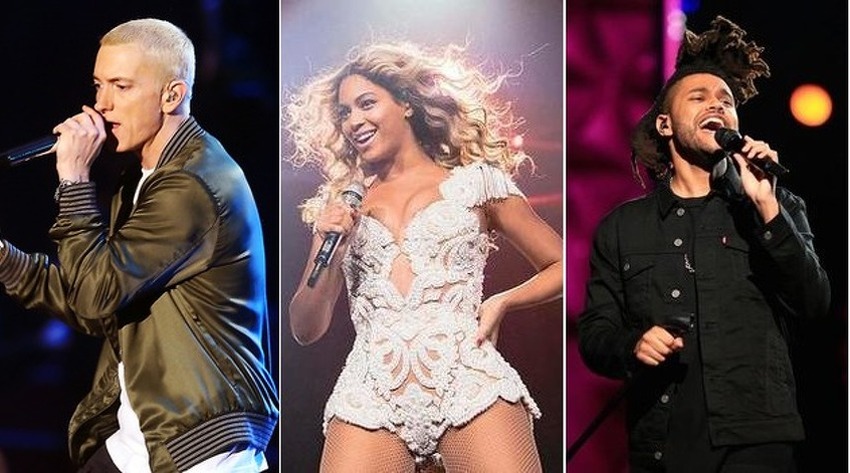 Eminem, Beyonce i The Weeknd
