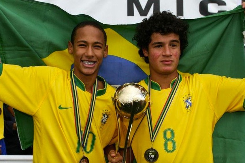 Neymar i Coutinho (Foto: Twitter)
