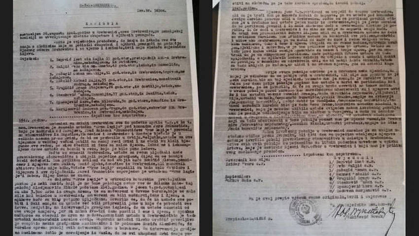 Dokument u kojem su opisane okolnosti spašavanja srebreničkih Srba 1942. (Ustupljeno Al Jazeeri)
