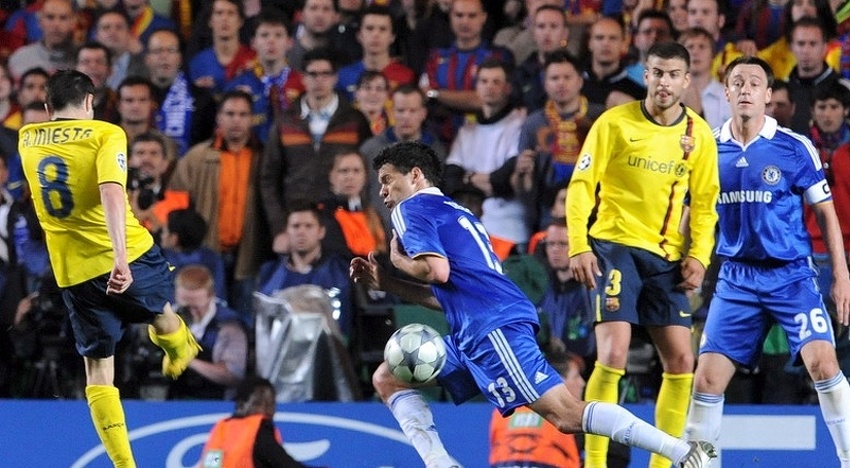 Trenutak iz 2009. godine kada Iniesta postiže pogodak Chelseaju (Foto: EPA-EFE)