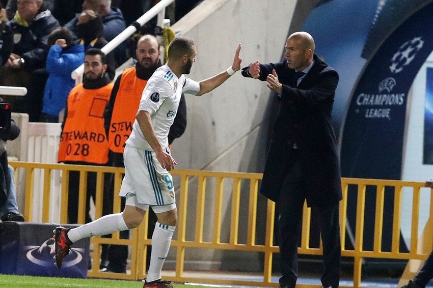 Zidane i Benzema (Foto: EPA-EFE)