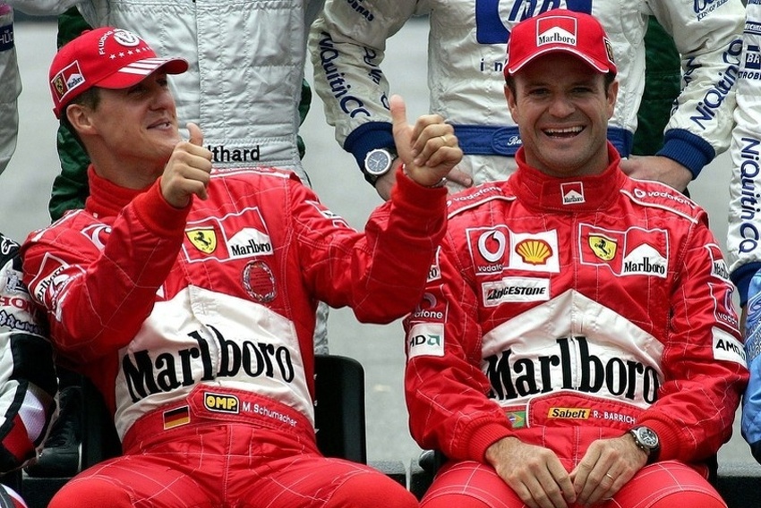 Schumacher i Barrichelo (Foto: EPA-EFE)