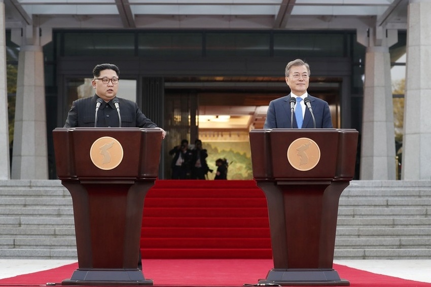 Kim Jong-un Moon Jae-in (Foto: EPA-EFE)