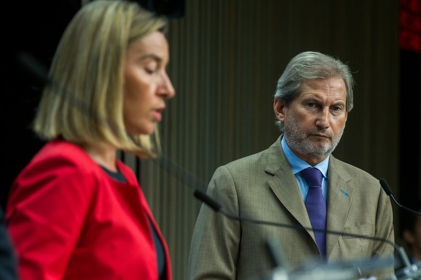 Mogherini i Hahn (Foto: EPA-EFE)