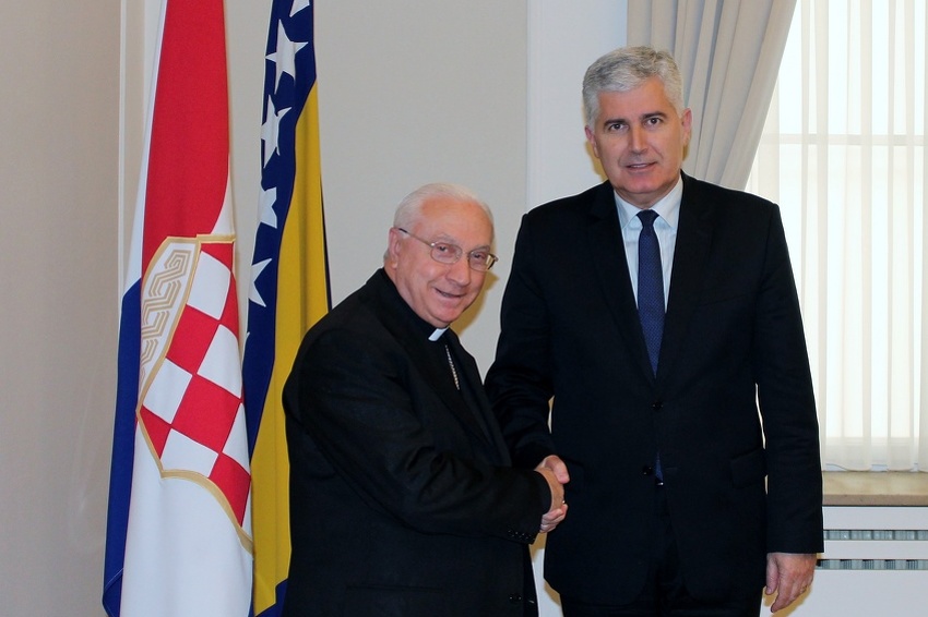 Luigi Pezzuto i Dragan Čović (Foto: Predsjedništvo BiH)