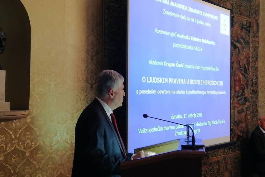 Čović: U BiH moramo tražiti ravnotežu između građanskog i kolektivno-etničnog uređenja