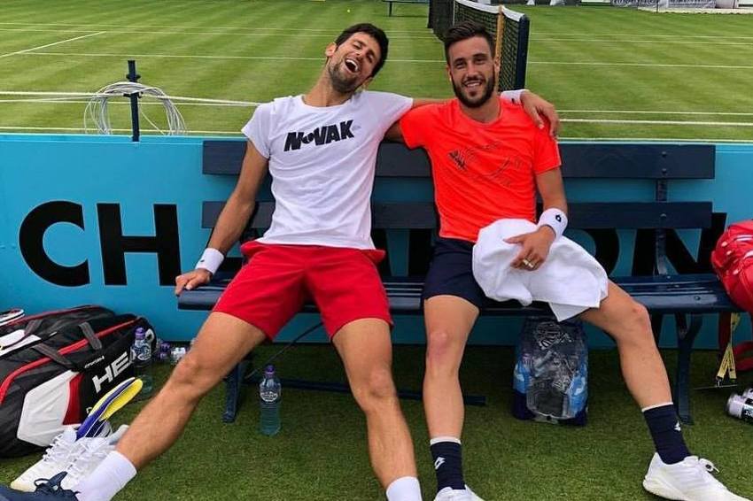 Damir Džumhur i Novak Đoković zajedno u Londonu treniraju pred turnire na travi