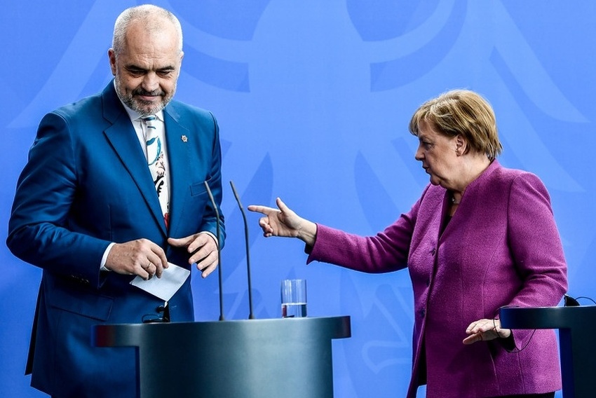 Edi Rama i Angela Merkel (Foto: EPA-EFE)