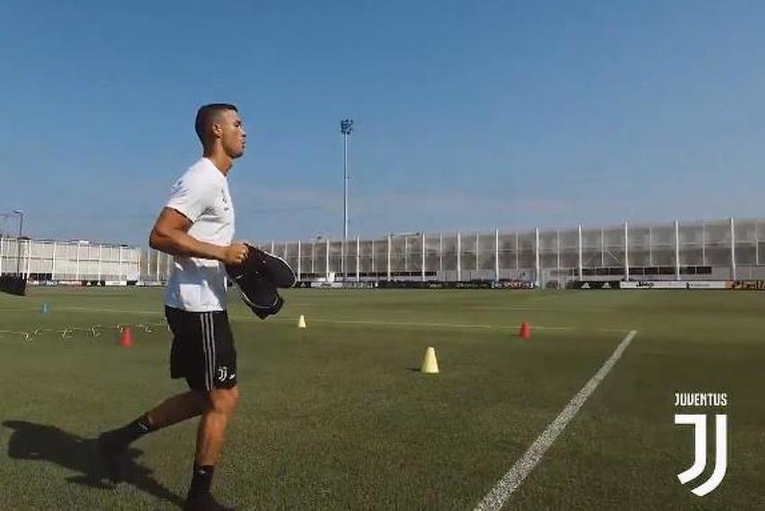 Ronaldo na treningu Juventusa