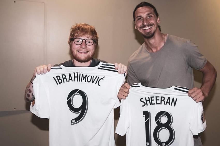 Sheeran i Ibrahimović (Foto: Facebook)