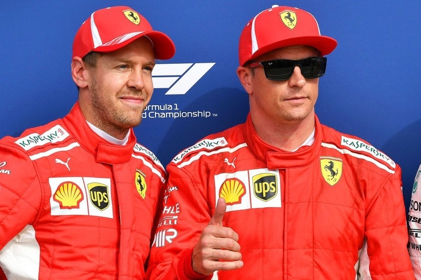 Sebastian Vettel i Kimi Raikkonen (Foto: EPA-EFE)