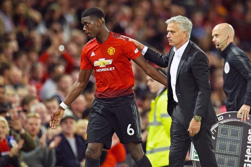 Paul Pogba i Jose Mourinho (Foto: EPA-EFE)