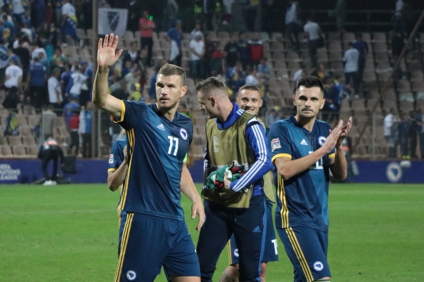 Edin Džeko i Goran Zakarić (Foto: H. M./Klix.ba)