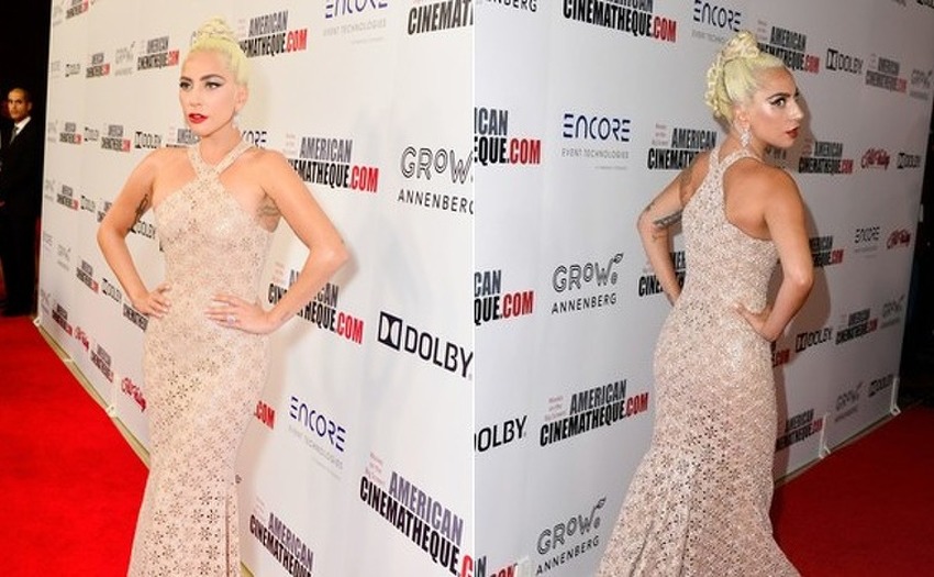 Lady Gaga oÄarala u Äipkanoj haljini boje Å¡ampanjca