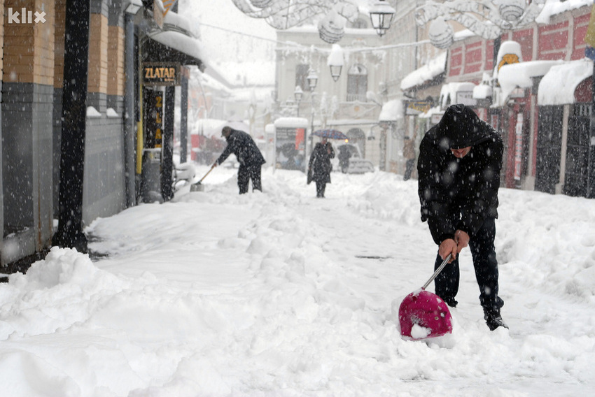 Narednih dana u Bosni oblaÄno sa slabim snijegom, u Hercegovini kiÅ¡a