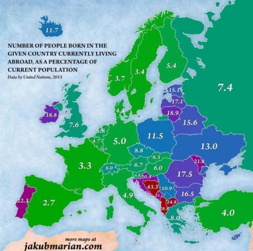 BiH zemlja s ubjedljivo najveÄim brojem iseljenog stanovniÅ¡tva