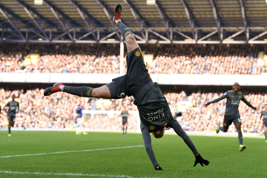 Jamie Vardy slavi odlučujući pogodak (Foto: AFP)