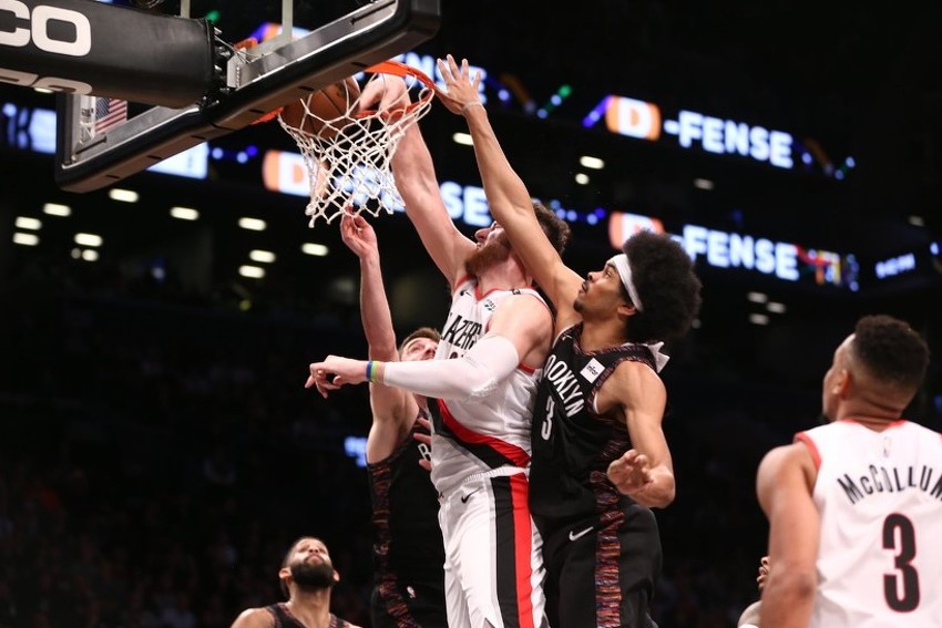 Jusuf NurkiÄ odigrao sjajan meÄ protiv Musinog Brooklyna i donio Portlandu 35. pobjedu