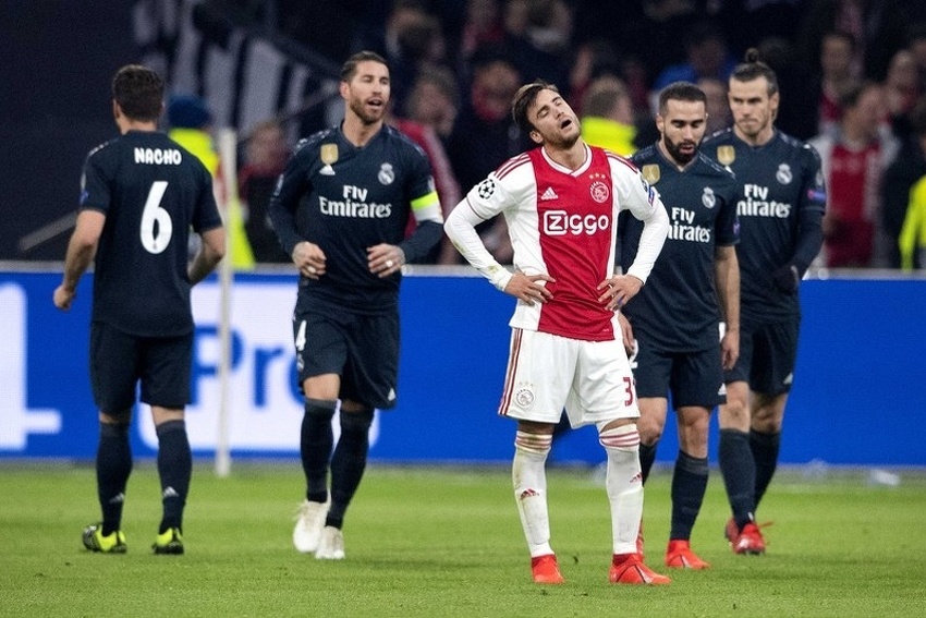 Detalj s prvog meča u Amsterdamu između Ajaxa i Real Madrida (Foto: EPA-EFE)