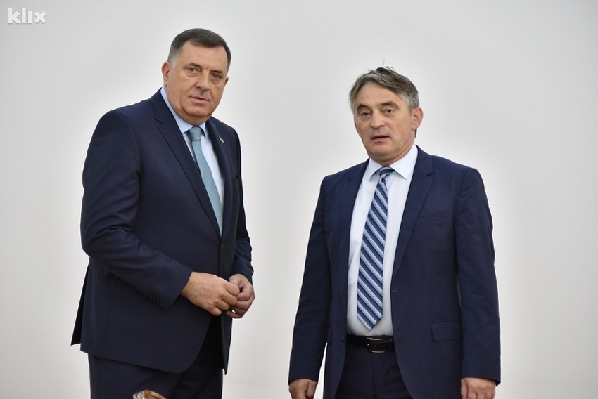 Milorad Dodik i Željko Komšić u Predsjedništvu BiH (Foto: I. Š./Klix.ba)