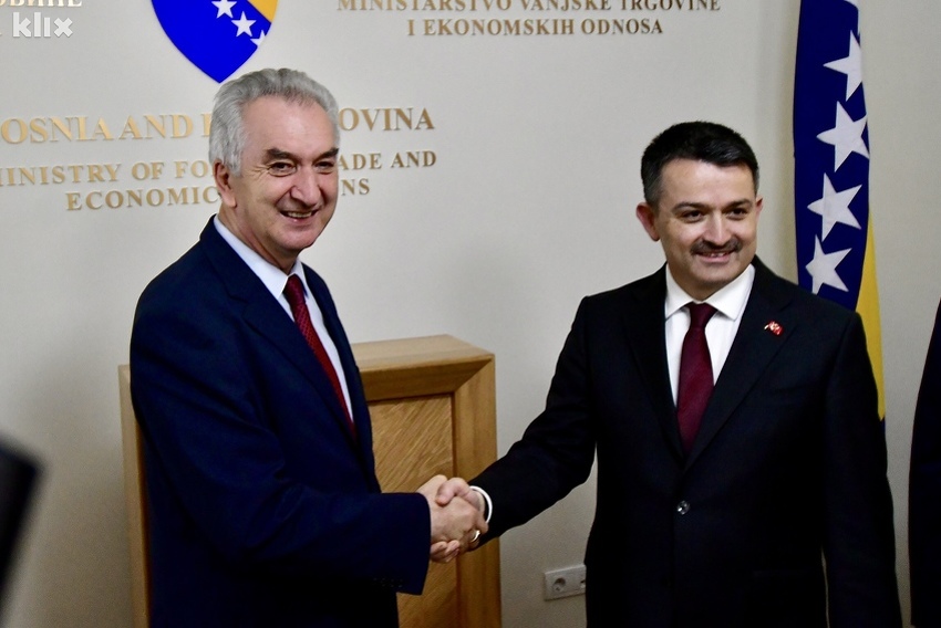 Ministar Mirko Šarović i turski kolega Bekir Pakdemirli (Foto: D. S./Klix.ba)