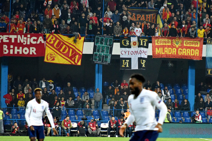 Crnogorski navijači su rasistički vrijeđali igrače Engleske (Foto: EPA-EFE)