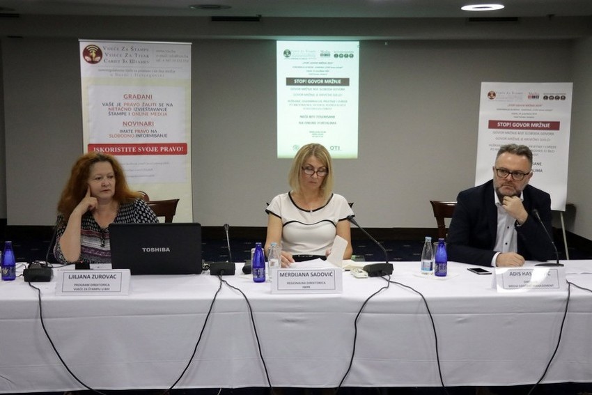 Ljiljana Zurovac, Merdijana Sadović i Adis Hasaković (Foto: FENA)