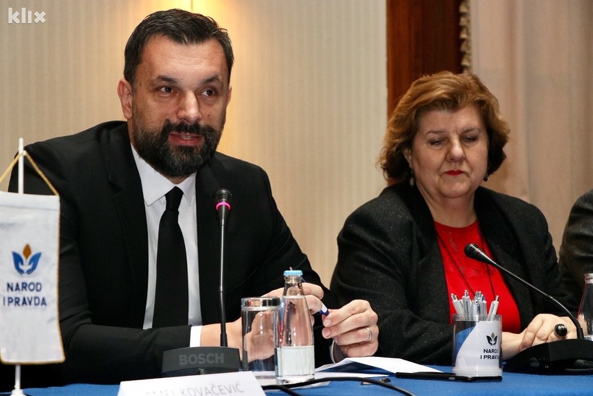 Elmedin Konaković i ministrica u ostavci Zineta Bogunić (Foto: H. M./Klix.ba)