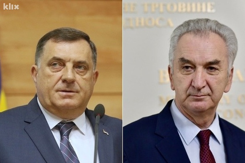 Milorad Dodik (SNSD) i Mirko Šarović (SDS) (Foto: Klix.ba)