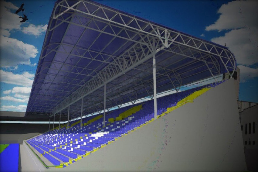 Budući izgled istočne tribine stadiona Grbavica