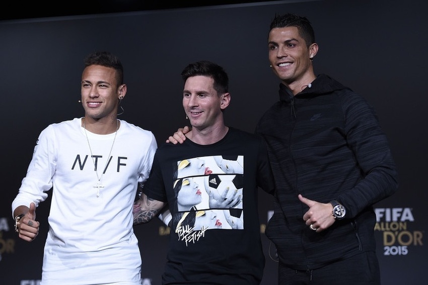 Neymar, Lionel Messi i Cristiano Ronaldo (Foto: EPA-EFE)