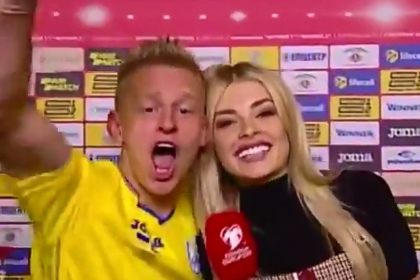 Zinchenko i novinarka Vlada