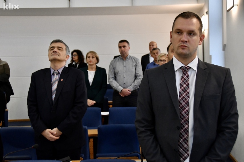 Ministar Srđan Mandić lijevo (Foto: T. S./Klix.ba)