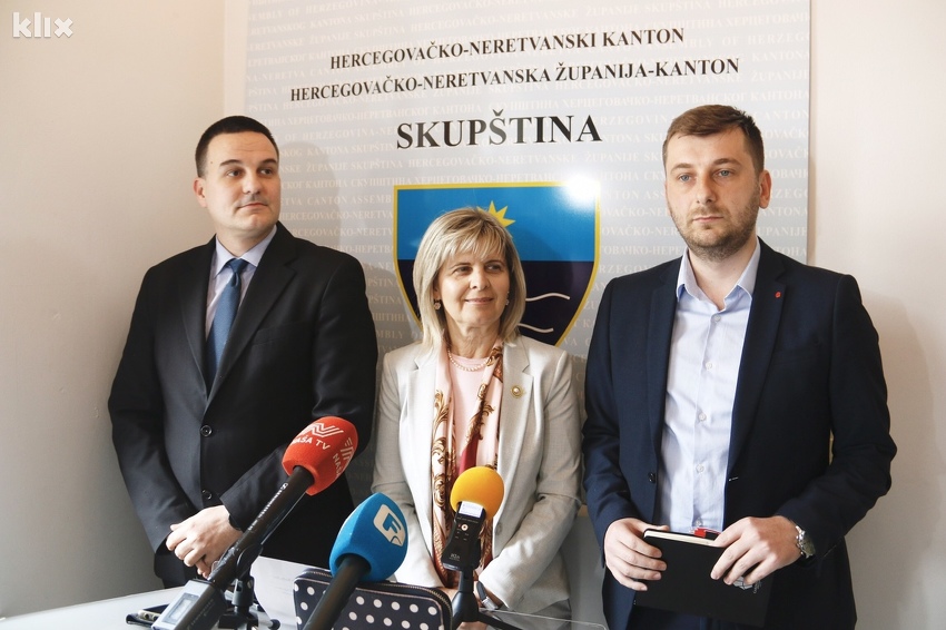 Zastupnici SDP-a u Skupštini HNK (Foto: R. D./Klix.ba)