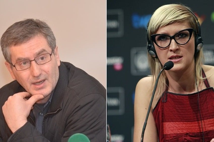 Hasan Nuhanović, ratni prevodilac UN-a u Srebrenici i Jasmila Žbanić, rediteljica
