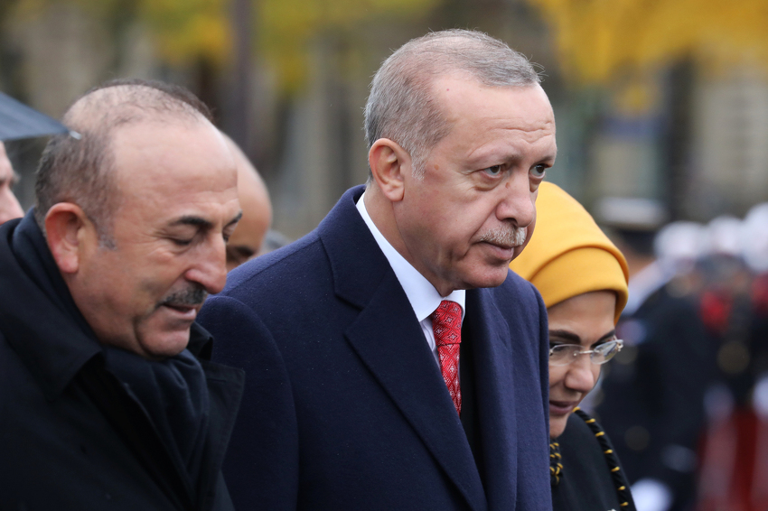 Mevlut Cavusoglu i Recep Tayyip Erdogan
