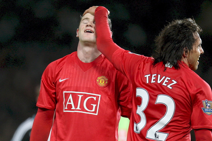 Tevez i Rooney (Foto: EPA-EFE)