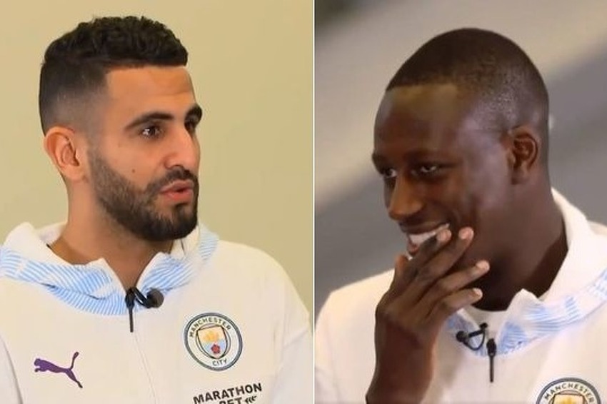 Foto: Screenshot/Riyad Mahrez i Benjamin Mendy