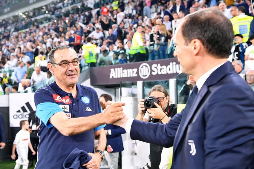 Maruzio Sarri i Massimilano Allegri (Foto: EPA-EFE)