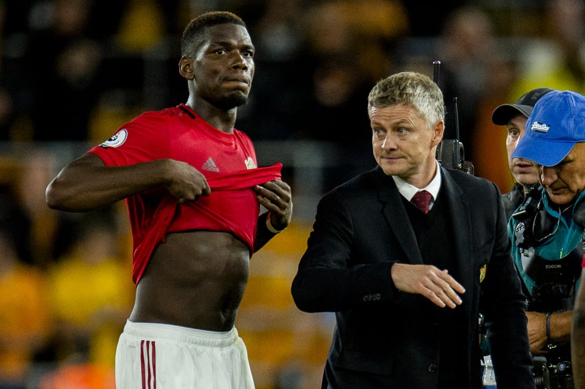 Solskjaer i Pogba (Foto: EPA-EFE)