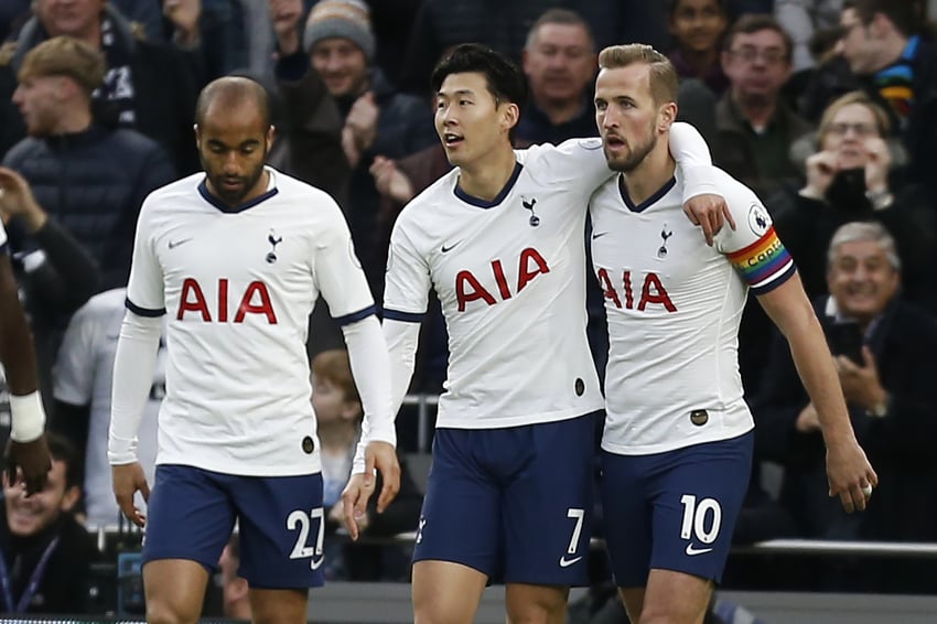 Moura, Son i Kane (Foto: AFP)