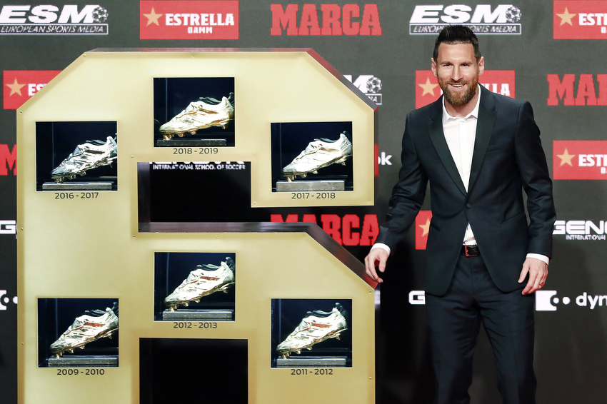 Lionel Messi: Rekorder sa šest Zlatnih kopački (Foto: EPA-EFE)