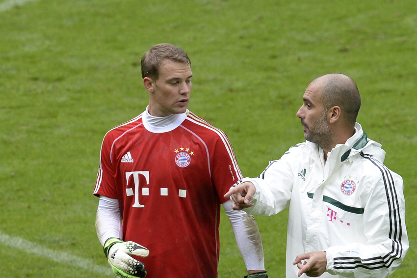 Manuel Neuer i Pep Guardiola (Foto: AFP)