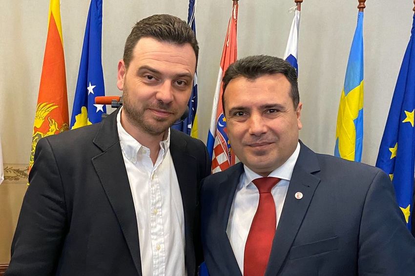 Saša Magazinović i Zoran Zaev
