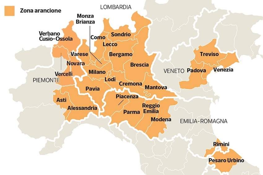 Mapa: Corriere.it