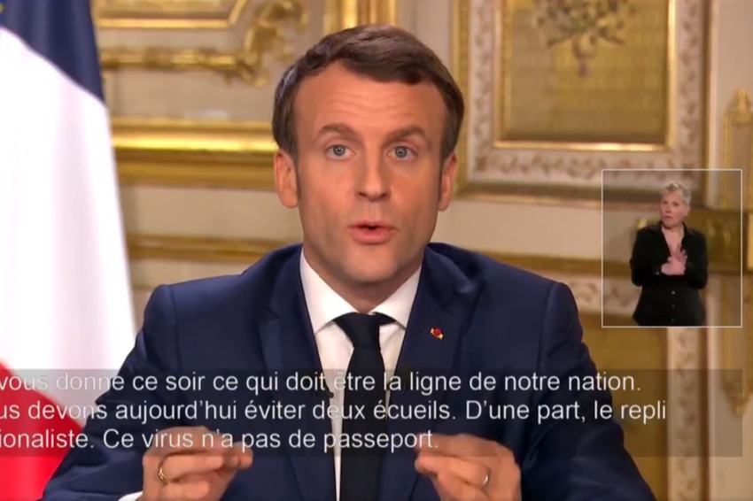 Emmanuel Macron (Foto: Twitter screenshot)