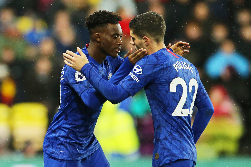 Callum Hudson-Odoi i Christian Pulišić (Foto: EPA-EFE)