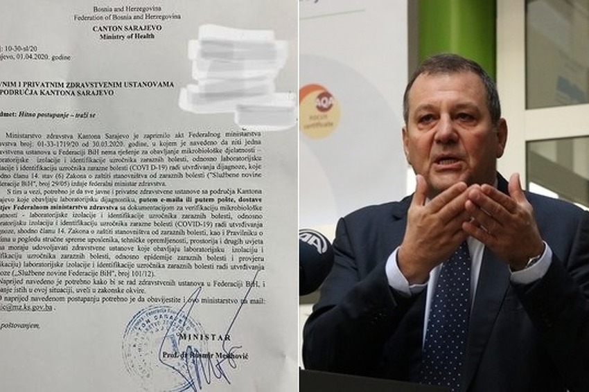 Skandalozno! Ministarstvo tvrdi da nijedna ustanova u FBiH nema rješenje za testiranje na koronavirus