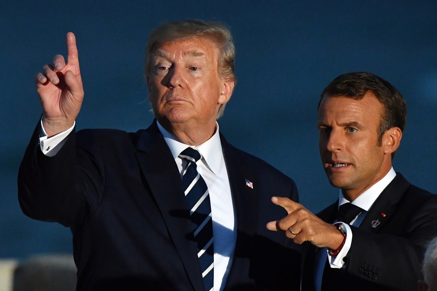 Donald trump i Emmanuel Macron (Foto: EPA-EFE)